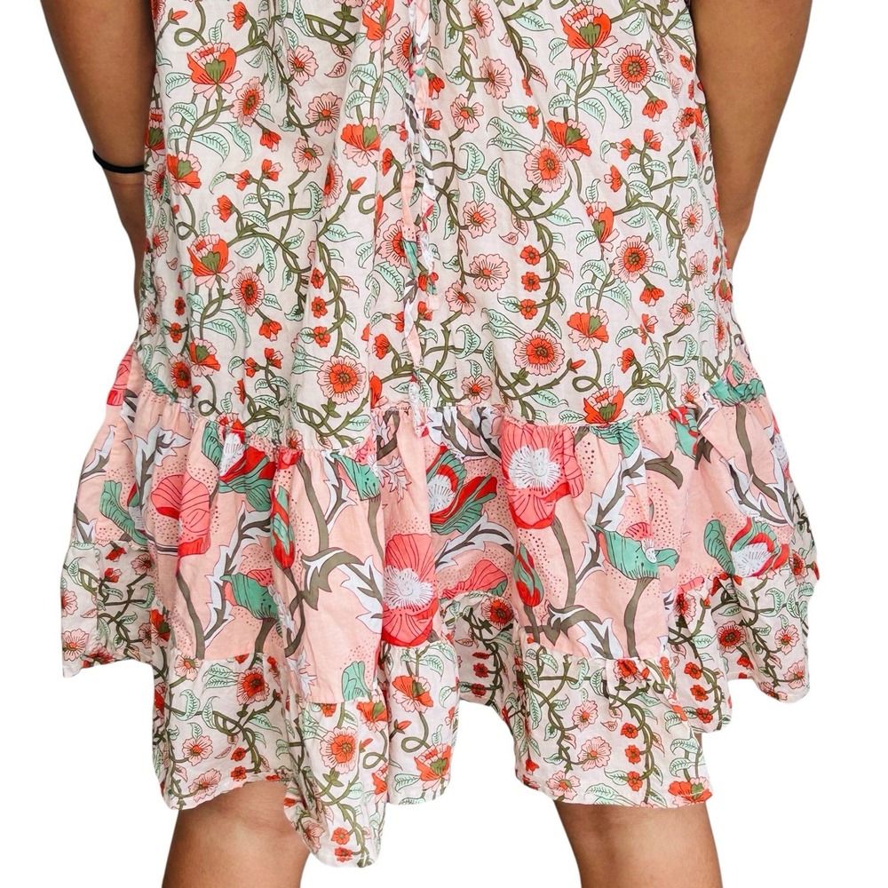 Raya Sun Floral‎ Sun Dress Women Medium Floral Boho Fairy Festival Beach Cottage - Picture 7 of 15